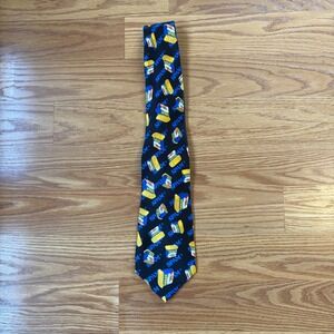 Vintage SPAM Novelty Necktie Y2K 90s Food Print Kitsch Humor Funny Tie Silk